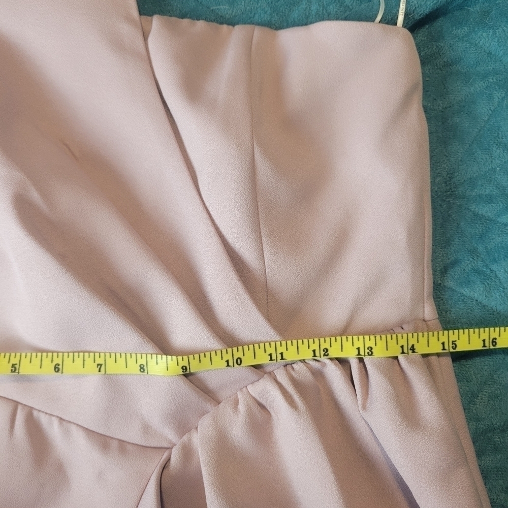 Elliatt Reception Cascade Ruffle Strapless Asymmetric in Iris-Size Small - Picture 6 of 17